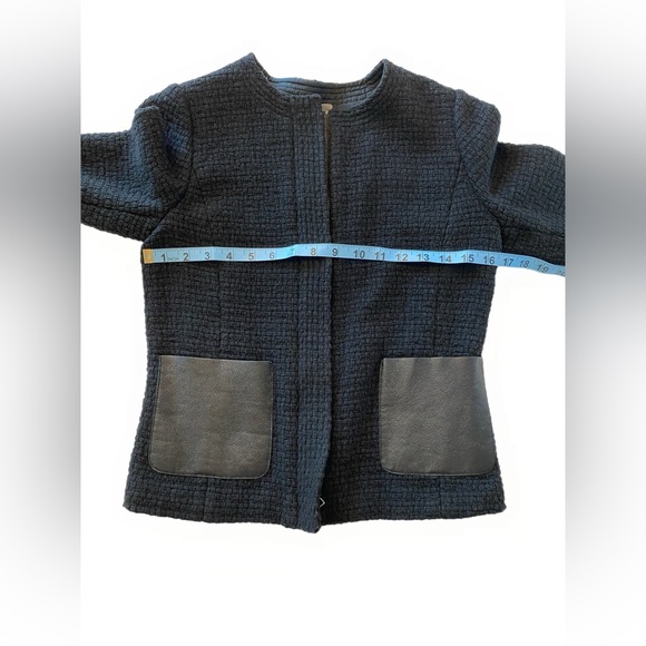 Vince Black Textured Women's Jacket size 4 - Picture 8 of 11